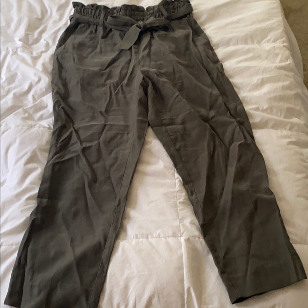 Zara dark olive trouser pants